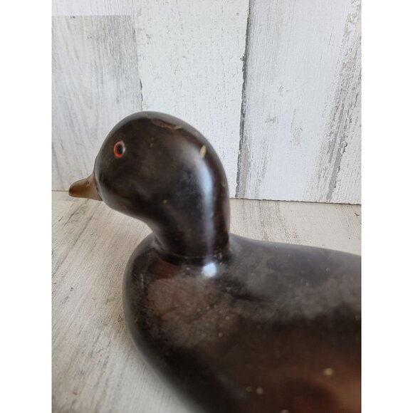 Wooden vintage brown bird duck Unique home decor woods hunting - Picture 8 of 13